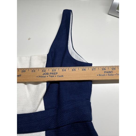 Lauren Ralph Lauren Dress 12P Petite Sheath Empire Pencil Sheath Tank Nautical - Picture 11 of 15